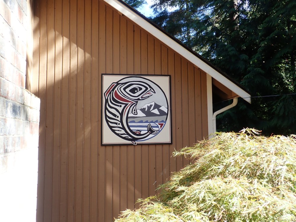 Barn Quilt - Cowlitz Indian Logo