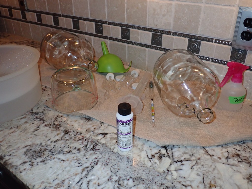 Mead Making: sanitize everything